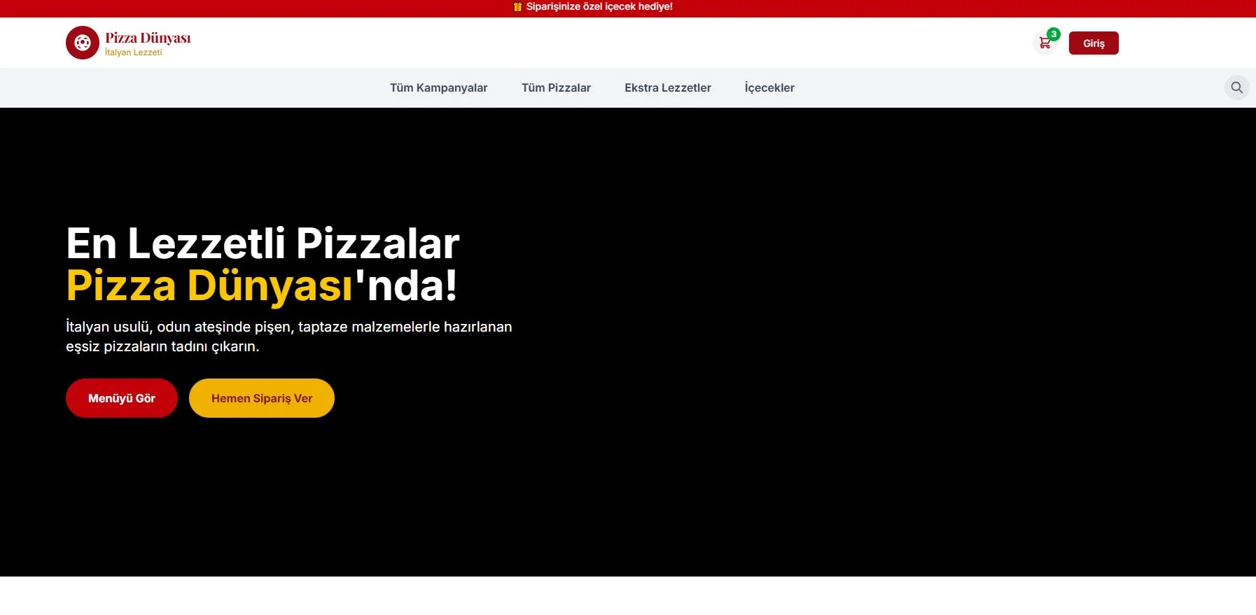 Pizza Dünyası 🍕