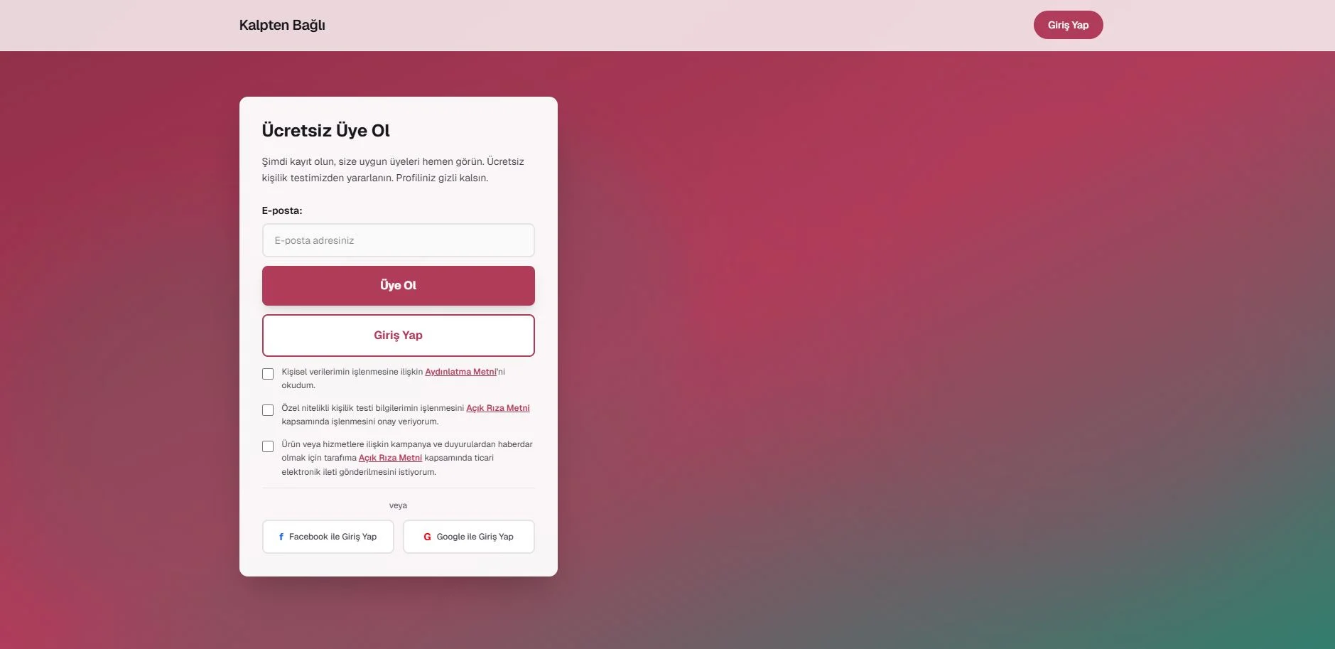 Kalpten Bağlı - İslami Evlilik Platformu